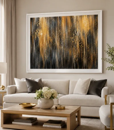 golden-rain-abstract-framed-wall-art