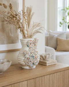 Handcrafted Spiral Coil Ceramic Vases