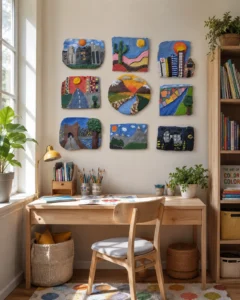 Landscapes and Cityscape Shaped in Clay