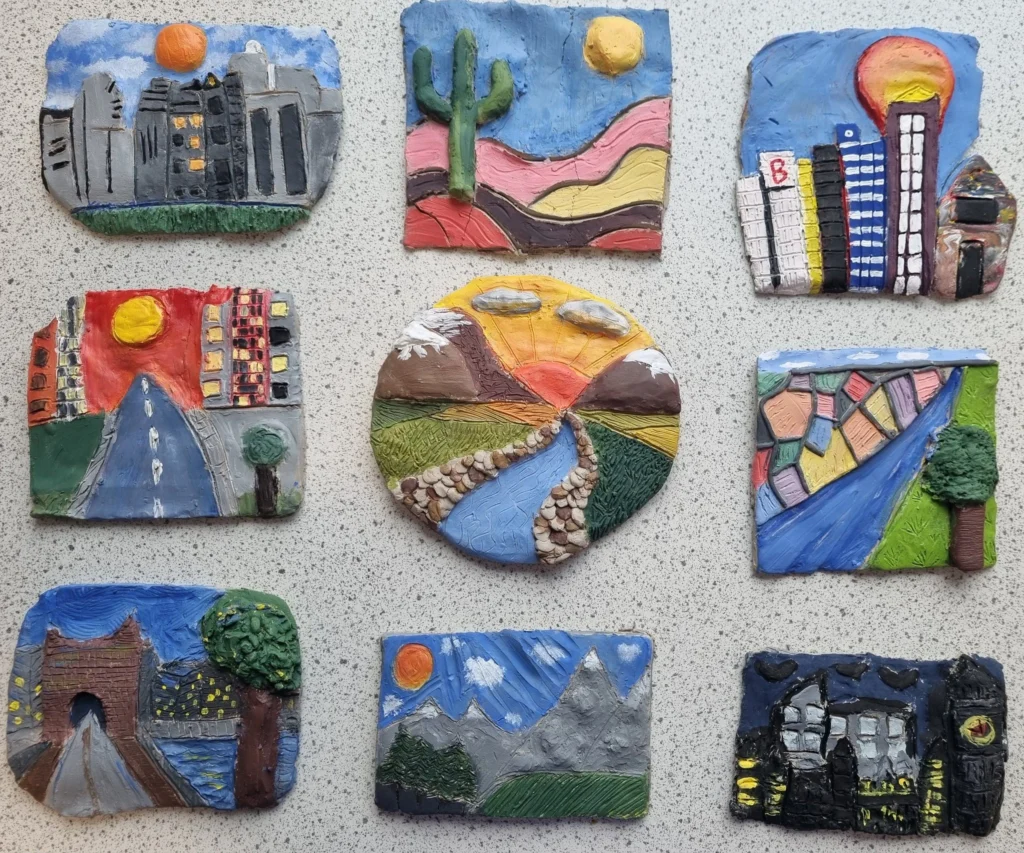Landscapes and Cityscapes Shaped in Clay