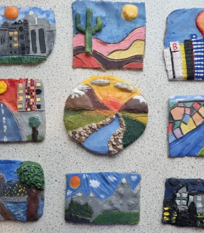 Landscapes and Cityscapes Shaped in Clay
