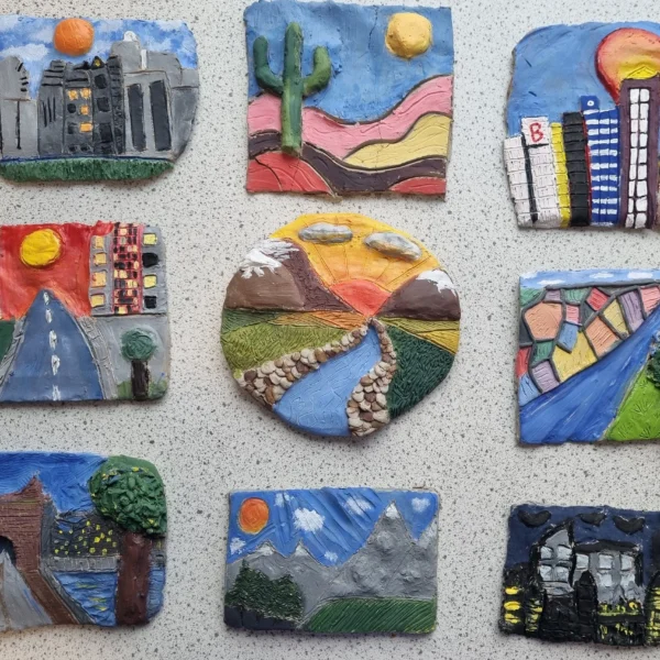 Landscapes and Cityscapes Shaped in Clay