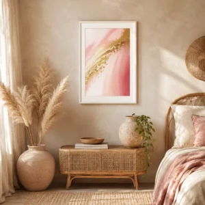 pink-and-gold-abstract-framed-wall-arts