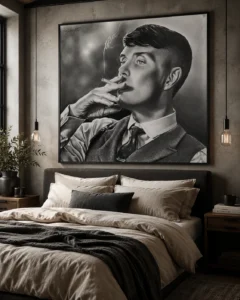 Realistic Smoking Man Pencil Portraits