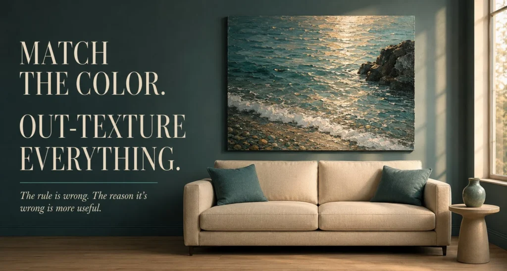 Decorating With Paintings_ Match The Texture, Not The Colors