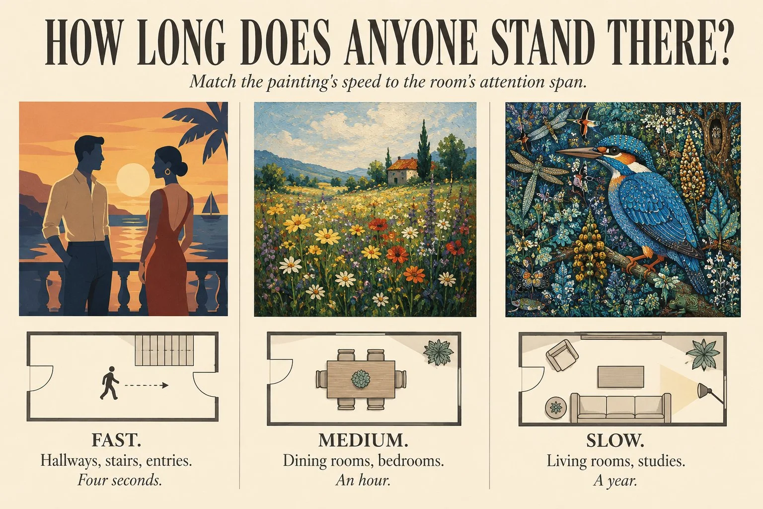 Decorating Your Home With Paintings That Fit How You Use Each Room