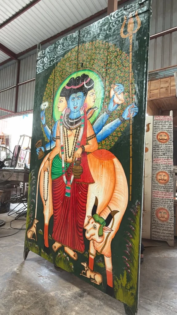dattatreya-cow-green-door